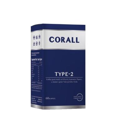 CORALL Type-2 60 Capsules (ALA QUARSETIN PIPERINE AND L-CYSTEINE)