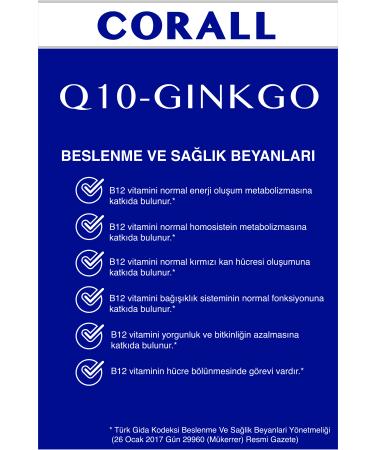 CORALL Q10-ginkgo 30 Capsules (phosphatidylserine and Rodiola Extract) - Buy Online on GoSupps.com