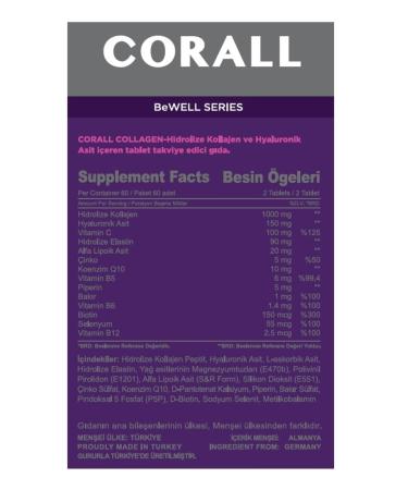 CORALL Collagen 60 Tablet - Buy Online on GoSupps.com