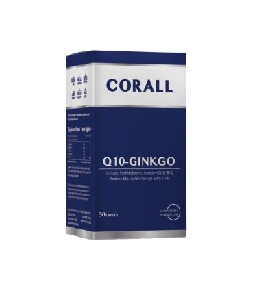 CORALL Q10-ginkgo 30 Capsules (phosphatidylserine and Rodiola Extract)