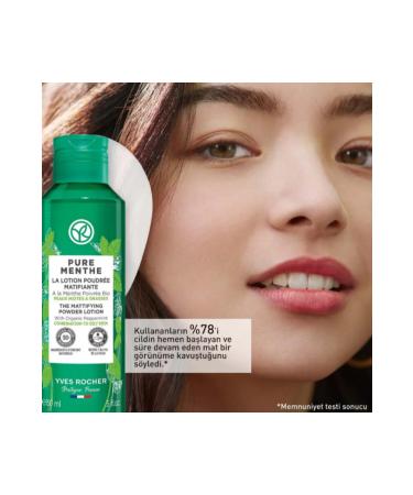 Yves Rocher Powder Toner - Combination and Oily Skin Pure Menthe Instant Mattifying Prebiotic Glycolic Acid 150 ml - Buy Online on GoSupps.com