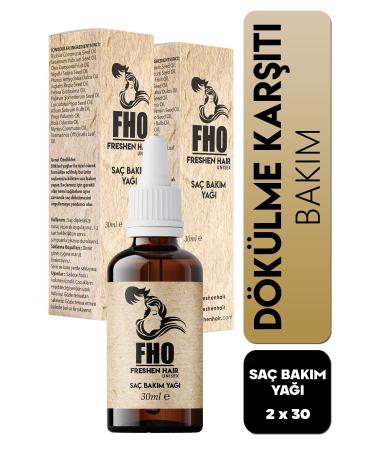 FHO Freshen Hair Herbal Hair Care Serum for Slow Growing Hair 2 X 30 Ml