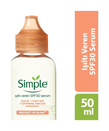 Simple Protect 'N' Glow Shining Spf30 Serum 50 Ml