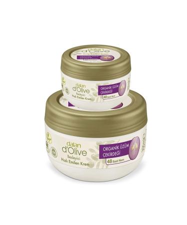 Dalan Dolive Organic Nourishing Care Cream Grape Seed 300ml 150ml Gift (SET OF 2) - Buy Online on GoSupps.com