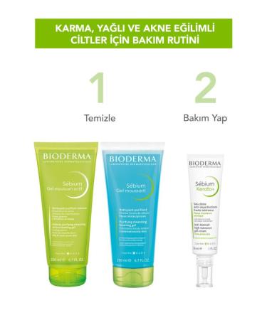 Bioderma Sebium Kerato Acne Prone Skin Care Cream with Aha Bha Salicylic Acid 30 ml - Buy Online on GoSupps.com