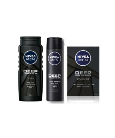 NIVEA Men Deep Dimension Men's Care Set 3 Pieces