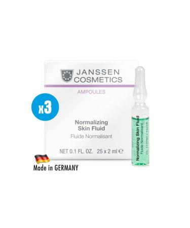Janssen Cosmetics 3 Pieces Janssen Cosmetic Normalizing Skin Fluid - 3 Pieces X 2 ml