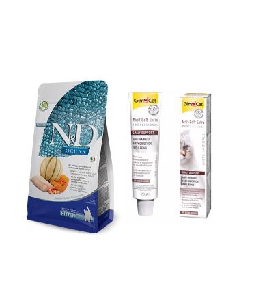 N & D Kitten Cod Cat Food 1.5 kg + Gimcat Cat Malt 20 gr