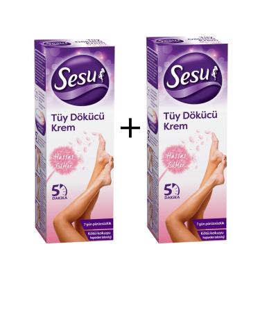 Sesu 2 Pieces Hair Removal Cream Sensitive Skin 100 gr