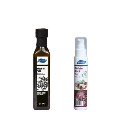 egenatura 250 ml Black Cumin Oil + 100 ml Coconut Oil Cold Pressed Special Set