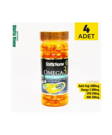 Shiffa Home Omega-3 Softgel 150 Softgel 500 Mg X 4 Pieces