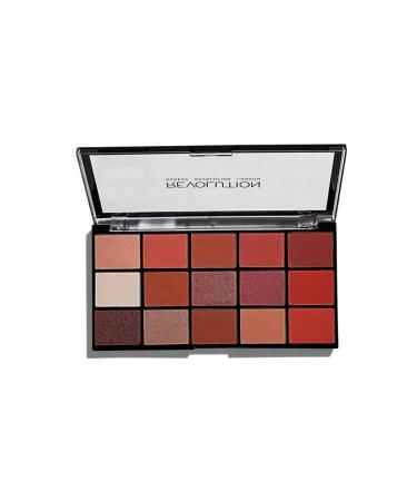 Revolution 15 Different Color Eyeshadow Palette Matte & Shiny Intense Pigment Pink and Red Shades - Buy Online on GoSupps.com