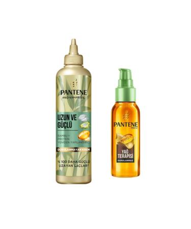 Pantene Strong Styling Cream Bamboo 300ml + Argan Oil Elixir Hair Care Serum 100ml
