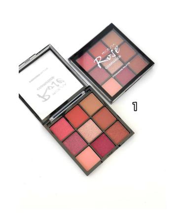 AILY COSMETICS Rose Eyeshadow Palette 9 Pack No. 01 & Matte Metallic