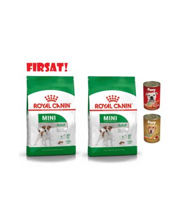 Royal Canin Small Breed Adult Dog Food Mini Adult 2 X 2 Kg (2 Packages And 2 Canned Wet Food)