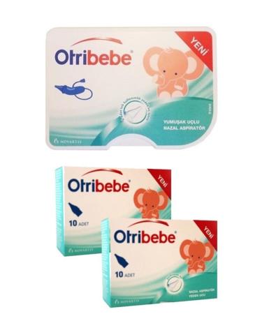 Otribebe Nasal Aspirator + 10 Spare Tips 2-Pack