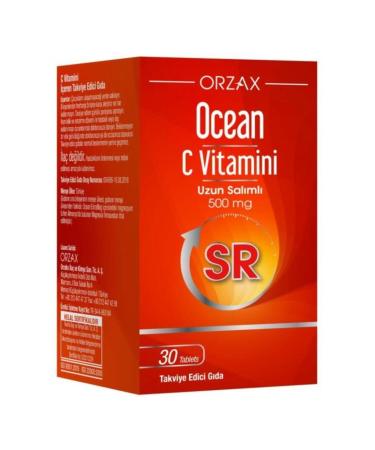 Ocean Vitamin C Sr 500mg 30 Tablets | Extended Release