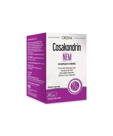 Orzax Cosakondrin Nem 30 Tablets