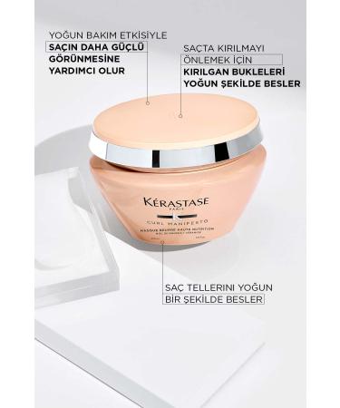 Kerastase Curl Manifesto Intensive Moisturizing and Nourishing Hair Care Mask for Curly Hair 200 ml