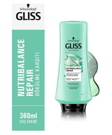 Gliss Nutribalance Repair Anti-Loss Hair Care Cream - Prebiotic Actives and Birch Water I