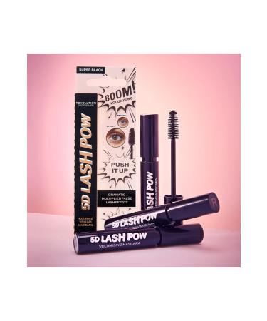 Revolution Makeup Revolution 5D Lash Pow Volume Mascara with Practical Cap 100% Cruelty Free & Vegan