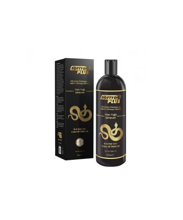 Softto Plus Anti-Hall Organic Snake Oil Shampoo for All Hair Types 400 Ml