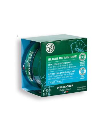 Yves Rocher Day Cream - Anti-Aging Herbal Antioxidant Care / Elixir Botanique Detox Effect 50 ml - Buy Online on GoSupps.com