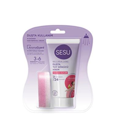 Sesu (3 PIECES) Sesu In-Shower Hair Removal Cream Sensitive Skin 150 ml