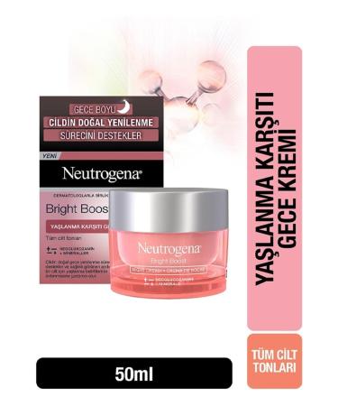 Neutrogena Bright Boost Anti-Aging Night Cream 50 Ml - Buy Online on GoSupps.com
