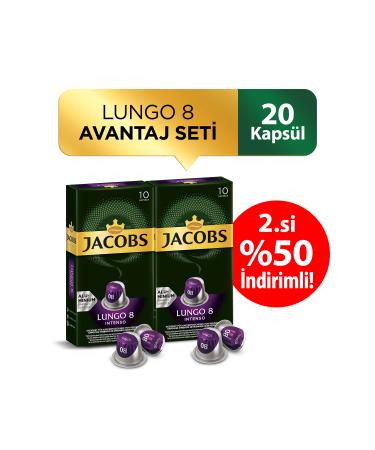 Jacobs Capsule Lungo 8 Intense X 2 Pieces 2.P