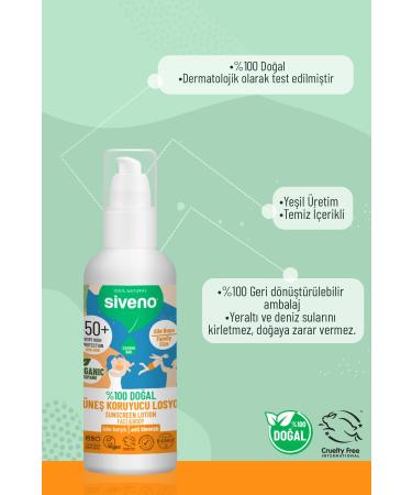 Siveno 0 Natural and Organic Tamanu Oil Sunscreen Lotion with Mineral Filter for the Whole Family 50 Spf 100 ml - Buy Online on GoSupps.com