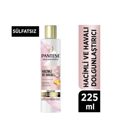 Pantene Silicone-Free Volumizing Plumping Shampoo Biotin and Rose Water 225 ml MehDem53