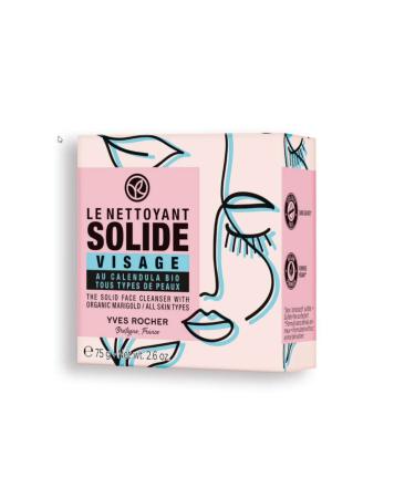 Yves Rocher Solid Facial Cleanser - All Skin Types Sulfate soap preservative and paraben free 75 gr