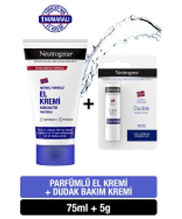 Neutrogena Norwegian Formula Perfumed Hand Cream 75 Ml + Lip Balm Gift