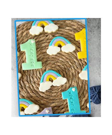 Mira's Hobbies 1 Year Old Sugar Dough Boutique Cookies for 1 Number Girl 20 Pieces (Please Read the Description) - Buy Online on GoSupps.com