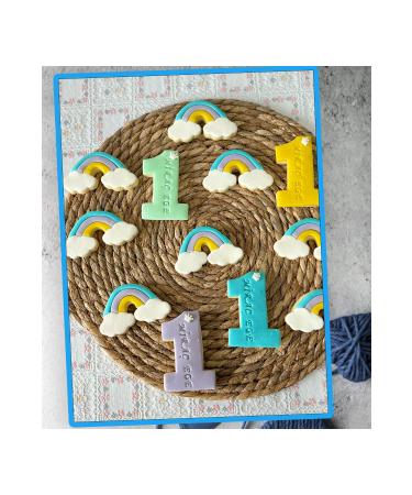Mira's Hobbies 1 Year Old Sugar Dough Boutique Cookies for 1 Number Girl 20 Pieces (Please Read the Description)