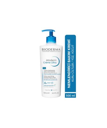 Bioderma Atoderm Cream Ultra Moisturizing Nourishing and Protective Care Cream for Ultra Dry Skin 500ml