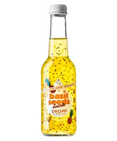 BASIL SEEDS DRINK BASIL SEEDS Basil Seed Drink Pineapple Zero Sugar 6X250ml - Buy Online on GoSupps.com