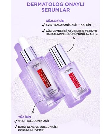 L'Oreal Paris Revitalift Filler Eye Serum Brightening the Eye Contour Reducing the Appearance of Dark Circles 20ml PR - Buy Online on GoSupps.com