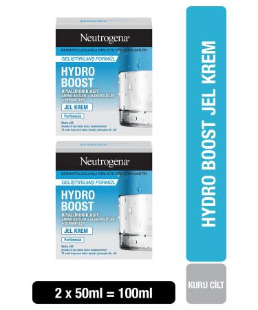 Neutrogena Hydro Boost Gel Cream Moisturizer Dry Skin 50mlx2