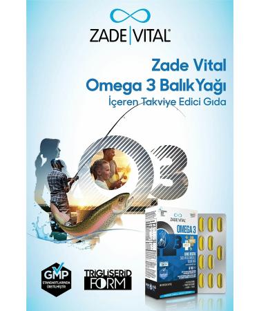 Zade Vital Premium Omega 3 Fish Oil General Support 45 Capsules - Buy Online on GoSupps.com