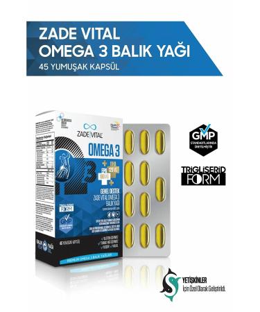 Zade Vital Premium Omega 3 Fish Oil General Support 45 Capsules