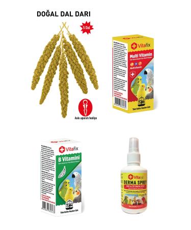 Vitafix Set Product - Natural Dal Millet Set - Natural Dal Millet - Multi Vitamin - Vitamin B - Derma Spray