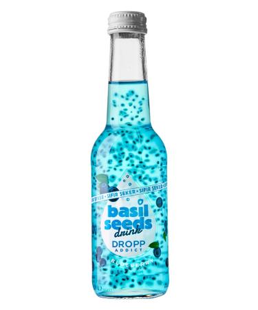 BASIL SEEDS DRINK BASIL SEEDS Basil Seed Drink Blueberry Zero Sugar 12X250ml - Buy Online on GoSupps.com