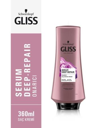 Gliss Serum Deep Repair Repairing Hair Care Cream - With Protein Complex and Indian Fig 360 ml
