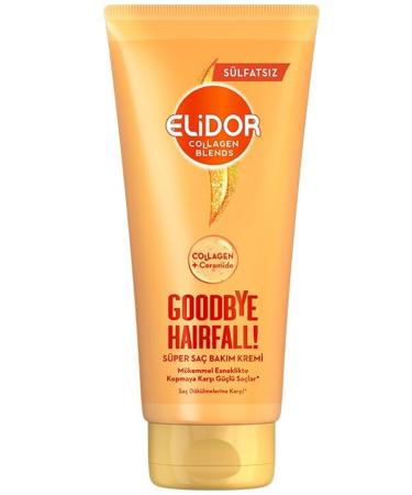 Elidor Collagen Blends Sulfate-Free Super Hair Care Cream Goodbye Hairfall Against Hair Loss 170