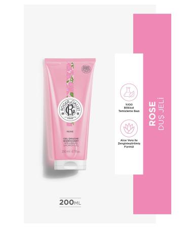 Roger&Gallet Rose Aloe Vera and Rose Extract Revitalizing Herbal Moisturizing Shower Gel 200 ml