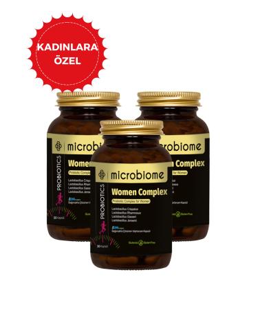 Microbiome Probiotic Complex For Women 30 Capsules 3 Pieces | Probiotic For Women