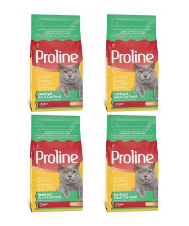 Proline Sterilized Chicken Adult Cat Food 1200 gr X 4 Packages (New Packaging) - Buy Online on GoSupps.com