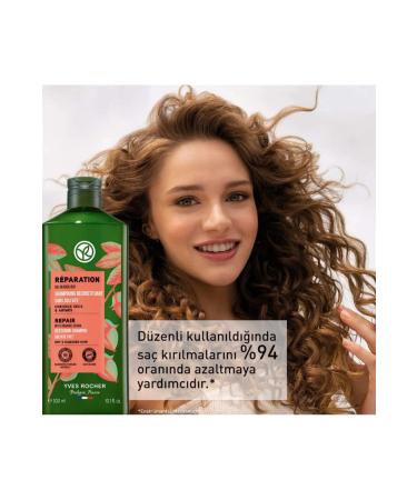 Yves Rocher Repair Prebiotic Shampoo Damaged Hair Reparation Organic Jojoba Oil Omega 6 & 9 and Agave 300 ml - Buy Online on GoSupps.com